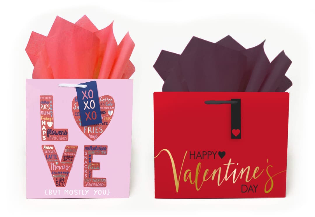 Valentine gift bags